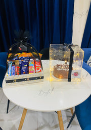 Choco Bliss Combo with Delicious Layers Cake & Treat Basket | GDEL-109