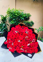 Load image into Gallery viewer, Red Rose Bouquet with Black Wrap | BCG-160
