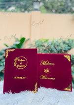Load image into Gallery viewer, Velvet Nikkah Nama Box | BOX-022
