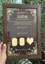 Load image into Gallery viewer, Nikah Certificate With Thumb &amp; Black Attractive Colour | NC-119