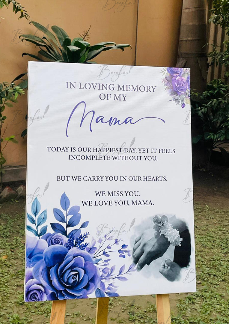 Loving Tribute Welcome Board | WWB-018