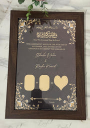 Nikah Certificate With Thumb & Black Attractive Colour | NC-119