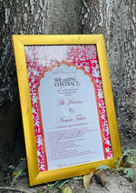 Load image into Gallery viewer, Wedding Contract Frame | NC-188
