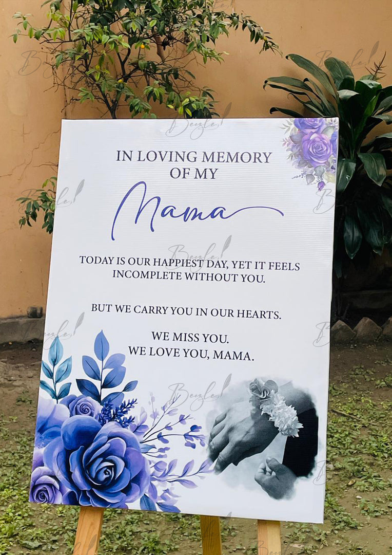 Loving Tribute Welcome Board | WWB-018