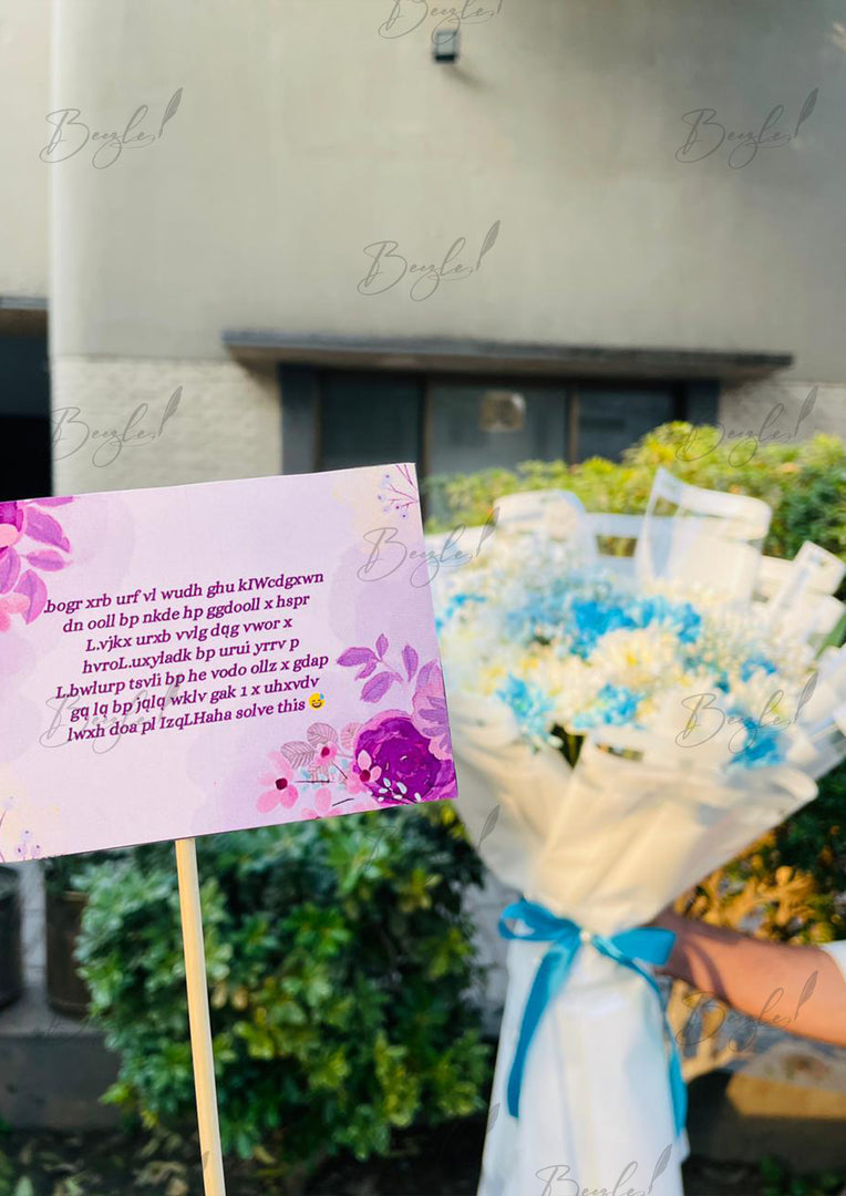 Blue Blossom Fresh Flower Bouquet | BCG-229