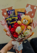 Load image into Gallery viewer, Teddy &amp; Treats Polka Dot Bouquet | BCG-150
