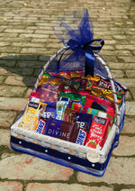 Load image into Gallery viewer, Blue Gift Basket with Heart Balloons | GB-178
