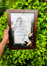 Load image into Gallery viewer, Nikah Certificate With Beautiful Leaves Design | NC-150
