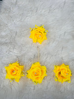 Load image into Gallery viewer, Yellow Bindia Earrings
