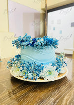 Load image into Gallery viewer, Blue Petal Crown Cake | GC-142