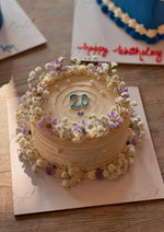 Load image into Gallery viewer, Cream Bloom Birthday Cake | GC-134
