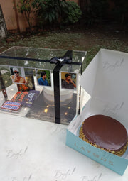 Custom Gift Box with Flowers and Layers Cake | GDEL-111