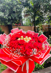 Roses and Ferrero Bouquet Gift | BCG-127