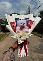 Load image into Gallery viewer, Teddy &amp; Chocolate Love Bouquet | BCG-159
