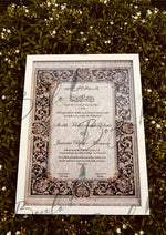 Load image into Gallery viewer, Nikah Certificate With Stylish Black Border Line 
