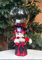 Load image into Gallery viewer, Black Charm Custom Birthday Balloon Box | GB-0120

