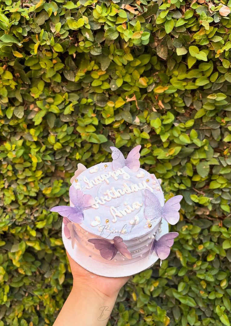 Lilac Lavender Wings Cake  | GC-111