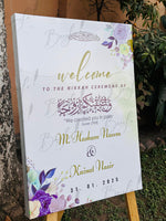 Load image into Gallery viewer, Nikkah Welcome Board With Attractive Design | Without Stand &amp; Only Available in Lahore | NEB-002
