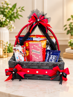 Load image into Gallery viewer, Snack Basket Gift – Red &amp; Black Themed | GB-185