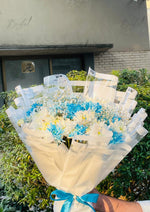 Load image into Gallery viewer, Blue Blossom Fresh Flower Bouquet | BCG-229