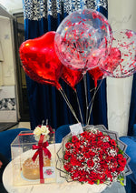 Load image into Gallery viewer, Romantic Rose Box with Balloons | GDEL-122
