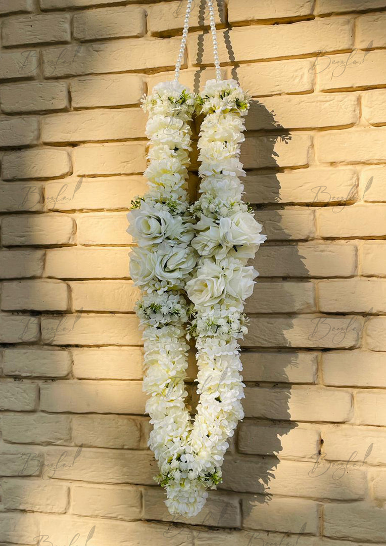White Floral Garland | MA-005