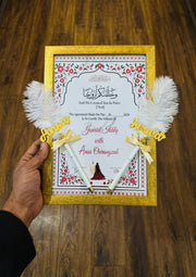 The Two Nikah Pen with Luxury Nikah Certificate | DEL-027