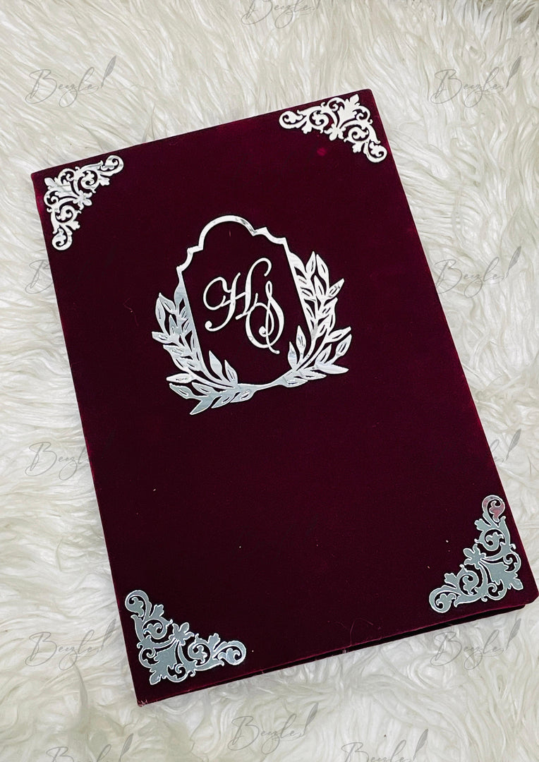 Custom Velvet Nikkah Booklet | BOX-016