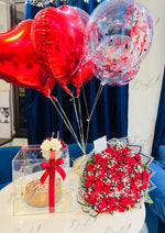 Load image into Gallery viewer, Romantic Rose Box with Balloons | GDEL-122
