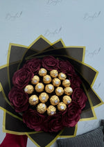 Load image into Gallery viewer, Ferrero Rocher and Rose Bouquet Gift | BCG-151

