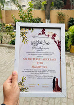 Load image into Gallery viewer, Custom Nikkah Certificate Frame | NC-187
