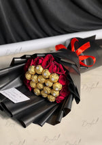 Load image into Gallery viewer, Ferrero Rocher and Red Rose Bouquet | BCG-152
