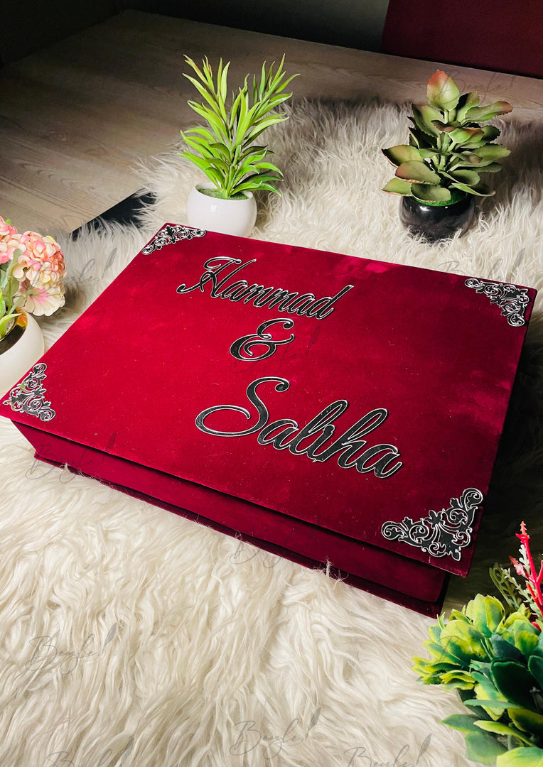 Custom Velvet Nikkah Booklet | BOX-016