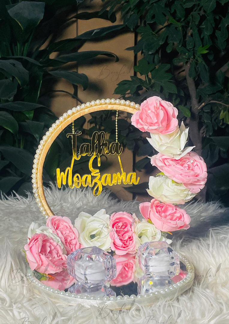 Floral Mirror Ring Tray | NT-035