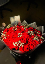 Load image into Gallery viewer, Crimson Luxe Rose Bouquet | BCG-072