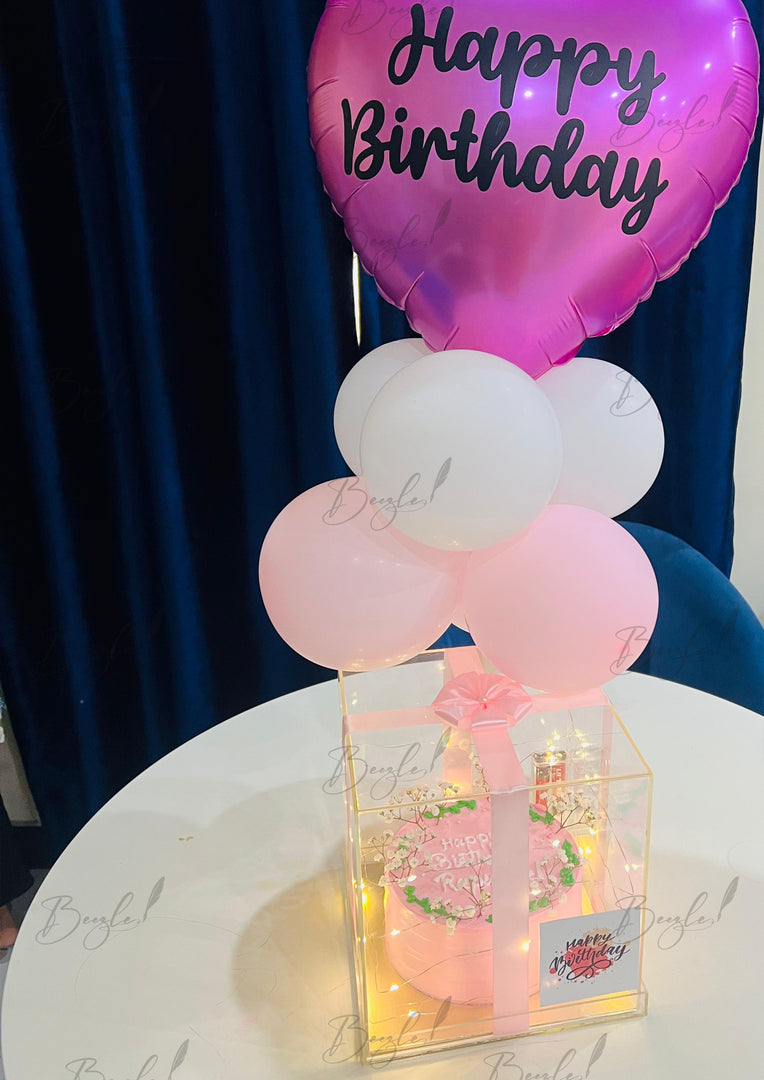 Pink Birthday Cake Box | CB-016