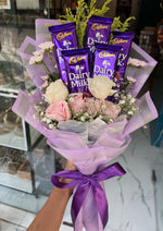 Load image into Gallery viewer, Purple Bliss Chocolate &amp; Flower Bouquet | BCG-154
