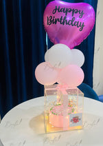 Load image into Gallery viewer, Pink Birthday Cake Box | CB-016
