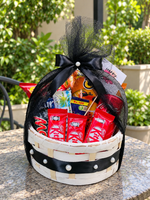 Load image into Gallery viewer, Black Snack Basket with Custom Card | GB-097