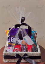 Load image into Gallery viewer, Snack Gift Basket with Black Ribbon | GB-173
