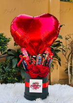 Load image into Gallery viewer, Sweetheart Delight Balloon &amp; Chocolate Bouquet | GB-073
