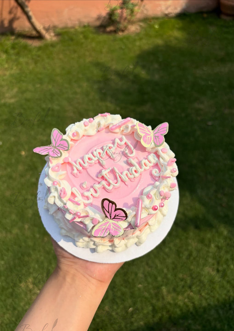 Pink Butterfly Dream Cake | GC-104