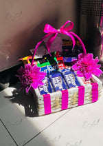 Load image into Gallery viewer, Pink Chocolate Gift Basket  GB-134

