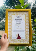 Load image into Gallery viewer, The Nikkah Certificate With Brown Frame &amp; Attractive Design | NC-179