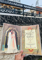 Load image into Gallery viewer, Stunning White Nikah Booklet with Golden Artistic Design | NB-016
