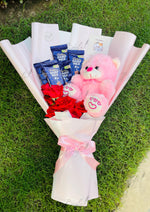Load image into Gallery viewer, Teddy &amp; Treats Polka Dot Bouquet | BCG-150
