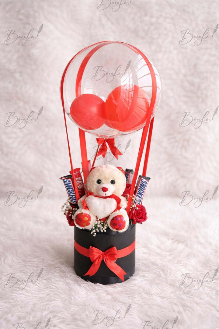 Teddy Balloon Gift Box | GBO-158