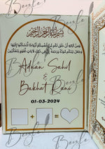 Load image into Gallery viewer, The Beautiful Nikkah Booklet With Thumb Impression &amp; Nikah Certificate | NB-011
