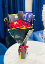Load image into Gallery viewer, Red Roses and Chocolate Bouquet | BCG-148
