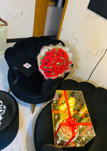 Load image into Gallery viewer, “Trio of Love” – Flowers, Chocolates &amp; Cake Birthday Combo | GDEL-096
